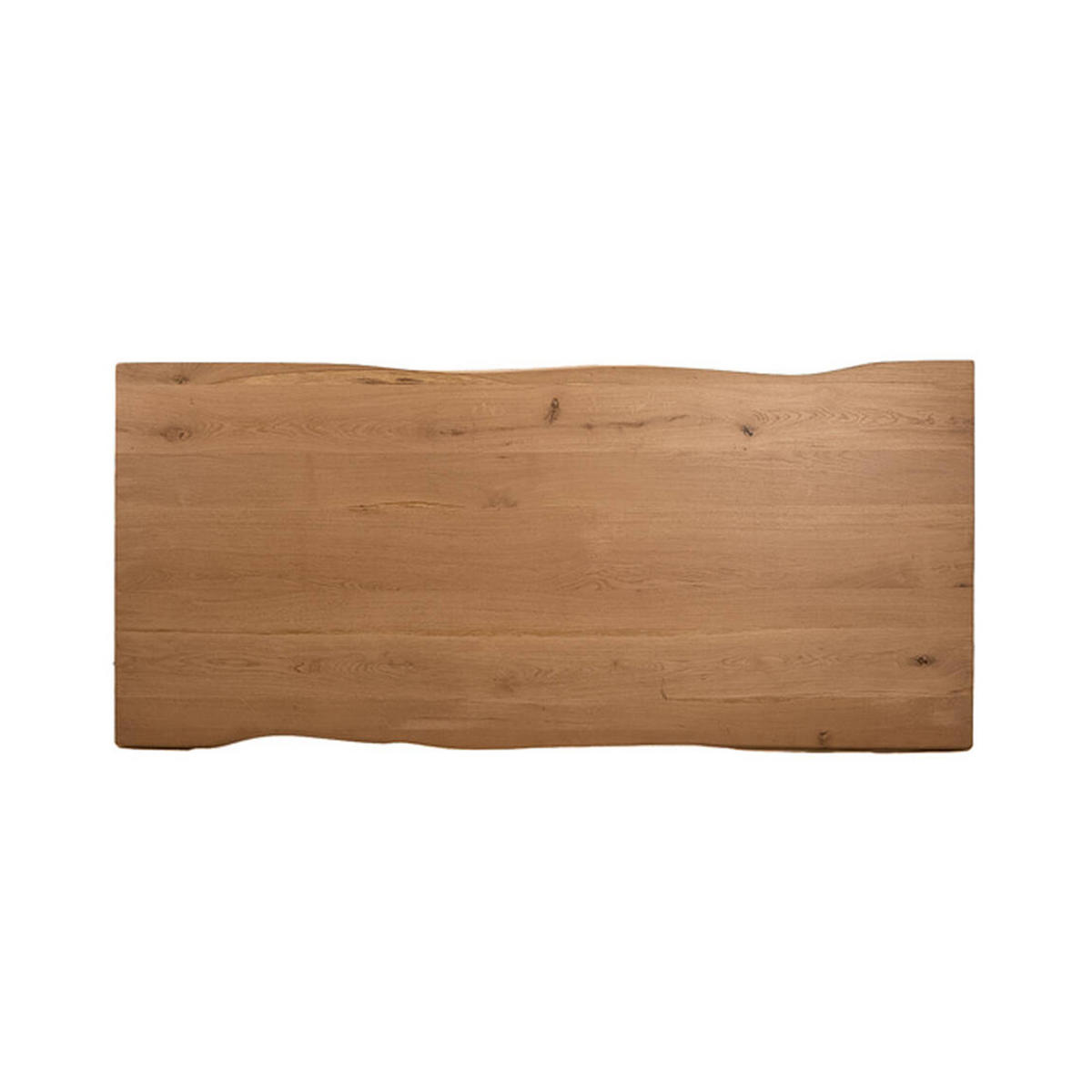ESSTISCH LEXIE 220x100 cm, Eichenholz, Naturell-Schwarz - Naturfarben, Holz (220/100/76cm) - Light & Living