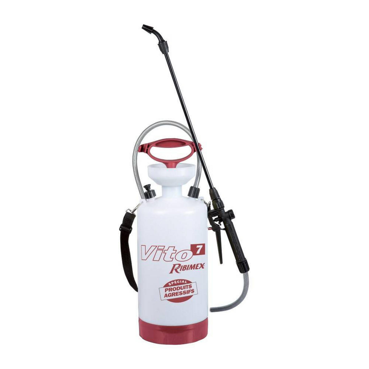 HANDDRUCKSPRÜHER Vito 7 Ribimex 6,85 l - Rot, Kunststoff (18/52.5/18cm)