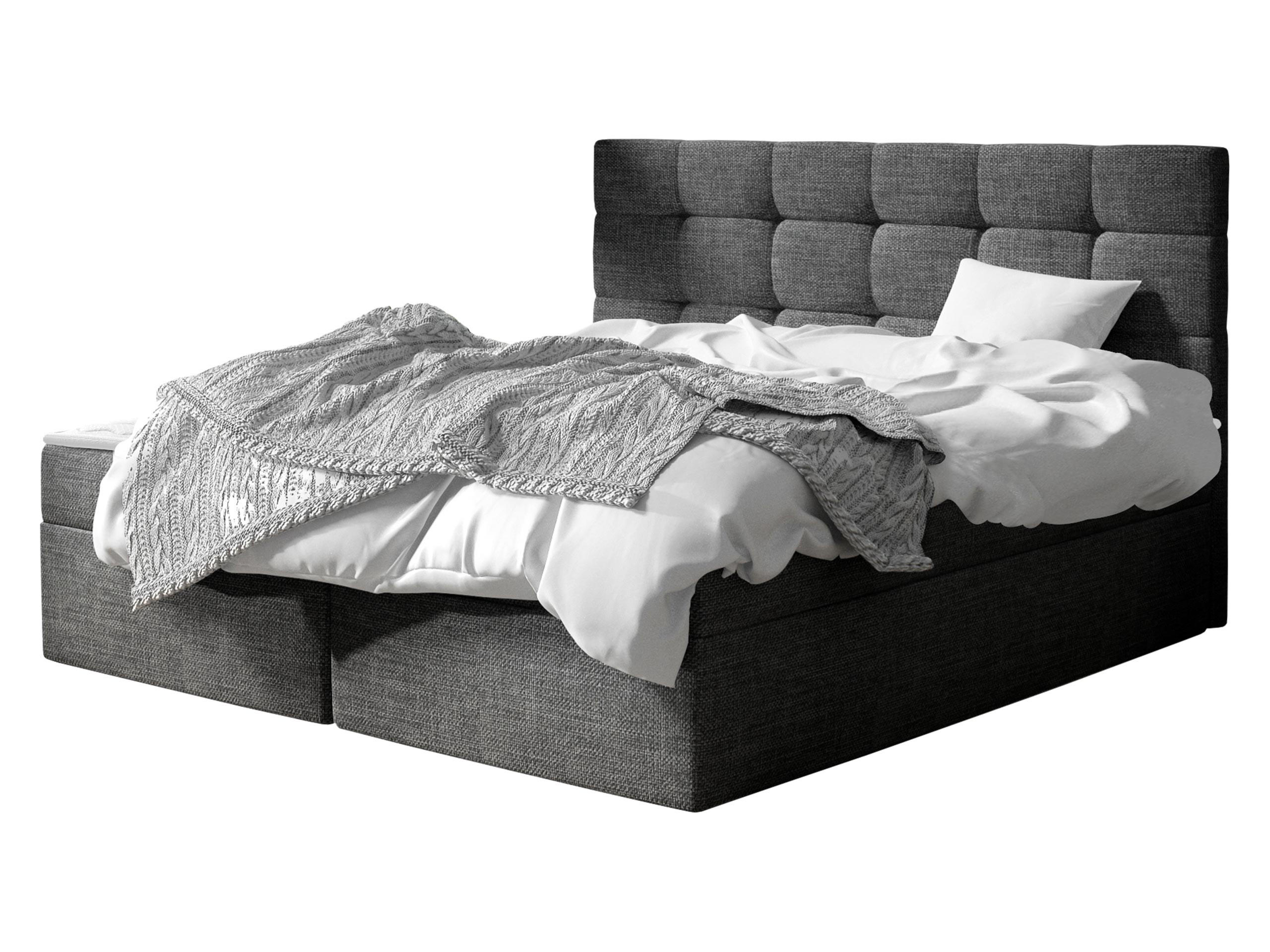 BOXBETT Luanda - Dunkelgrau, Holzwerkstoff (160/200cm) - MIRJAN24