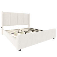 POLSTERBETT 140x200 cm USB beige - Beige, Textil (140/200cm) - LEBENLANG