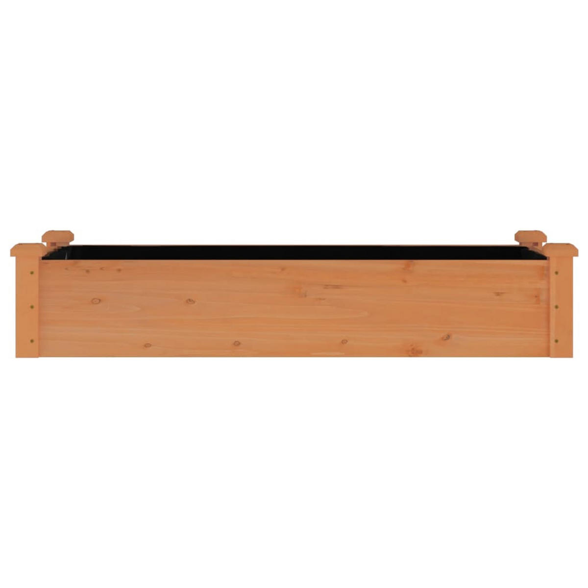 HOCHBEET mit Einsatz Braun 120x45x25 cm Massivholz Tanne - Braun, Holz (45/25/120cm) - furnicato