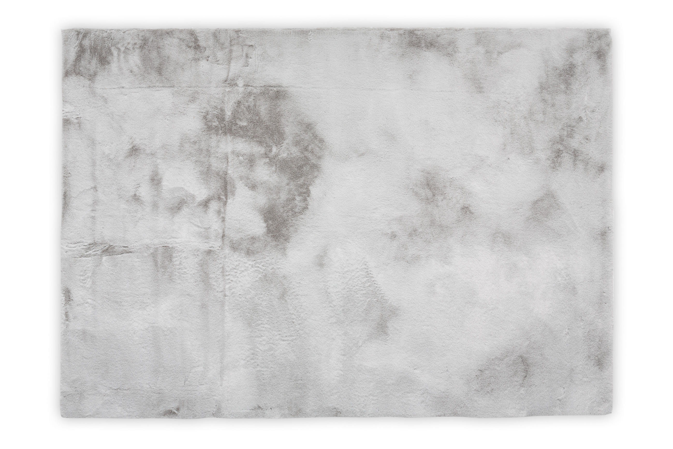KUNSTFELLTEPPICH Chiara 60x135 cm - Silberfarben, Textil (60/135cm) - Gino Falcone
