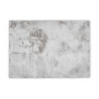 KUNSTFELLTEPPICH Chiara 60x135 cm - Silberfarben, Textil (60/135cm) - Gino Falcone