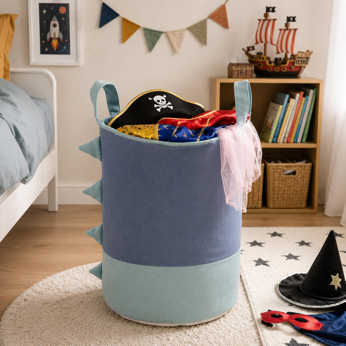 SPIELZEUGKORB Aufbewahrungskorb Kinderzimmer Wäschkorb - Mintgrün, Textil (30/30cm) - nordic coast company