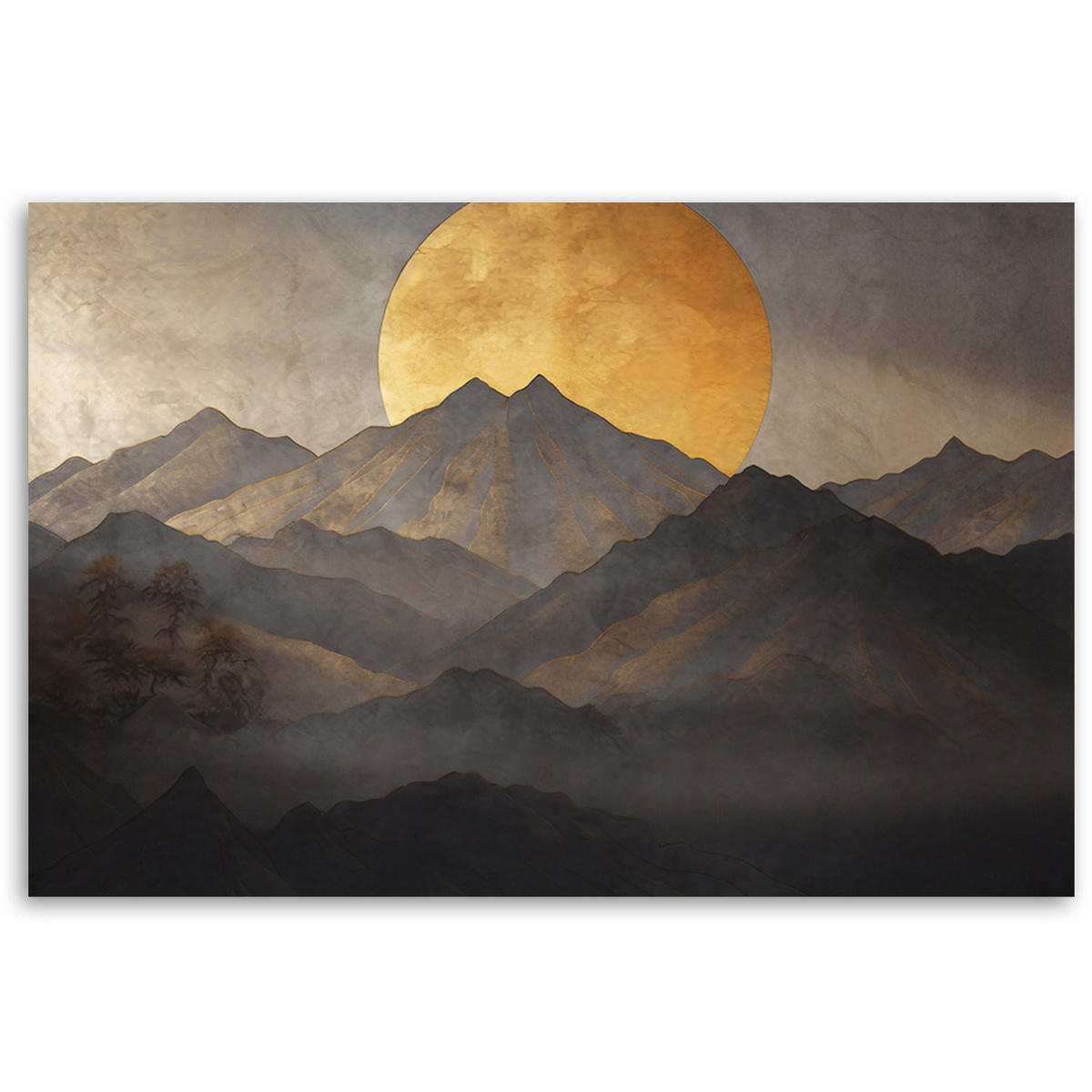 KUNSTDRUCK Gelb 60/40 cm - Gelb, Textil (60/40cm) - KUNSTLOFT