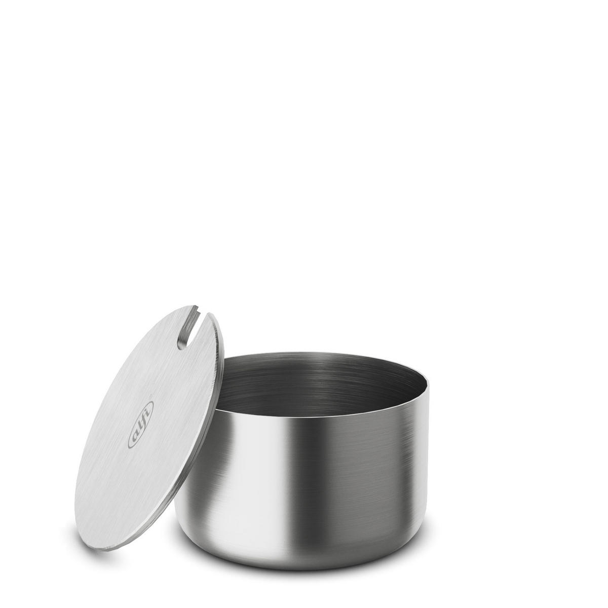 MILK AND SUGAR SET stainless steel mat - Silberfarben, Metall (11.5/8/20cm) - Alfi