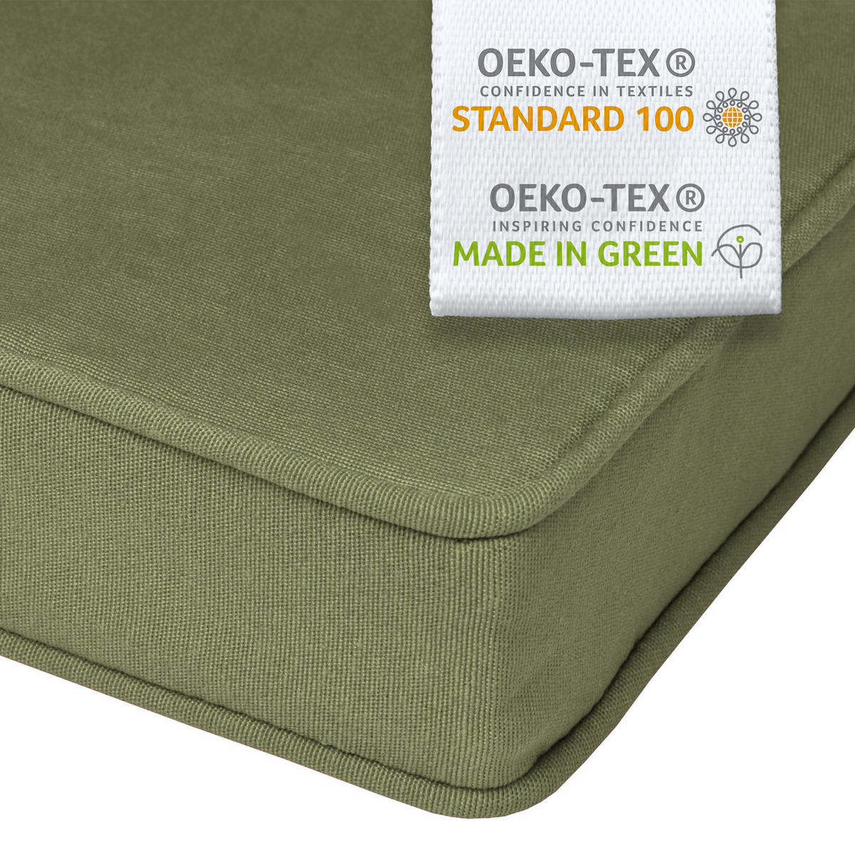 AUFLAGE für Hollywoodschaukel Loft HS 180x50cm Olivgrün - Olivgrün, Textil (100/180cm) - Beautissu 