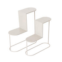 BLUMENTREPPE Pluto 45-55 cm 2er-Set - Beige, Metall (18/55/50cm) - Boltze Home