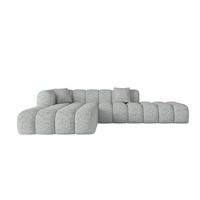 ECKSOFA Ottomane Links OLEA-L2 - 289x176x71 cm Grün - Waldgrün/Schwarz, Holzwerkstoff/Kunststoff (289/176cm)