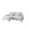 ECKSOFA Silves Mit Schlaffunktion - Weiß, Holzwerkstoff/Textil (239/148cm) - Fun Möbel