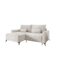 ECKSOFA Silves Mit Schlaffunktion - Weiß, Holzwerkstoff/Textil (239/148cm) - Fun Möbel