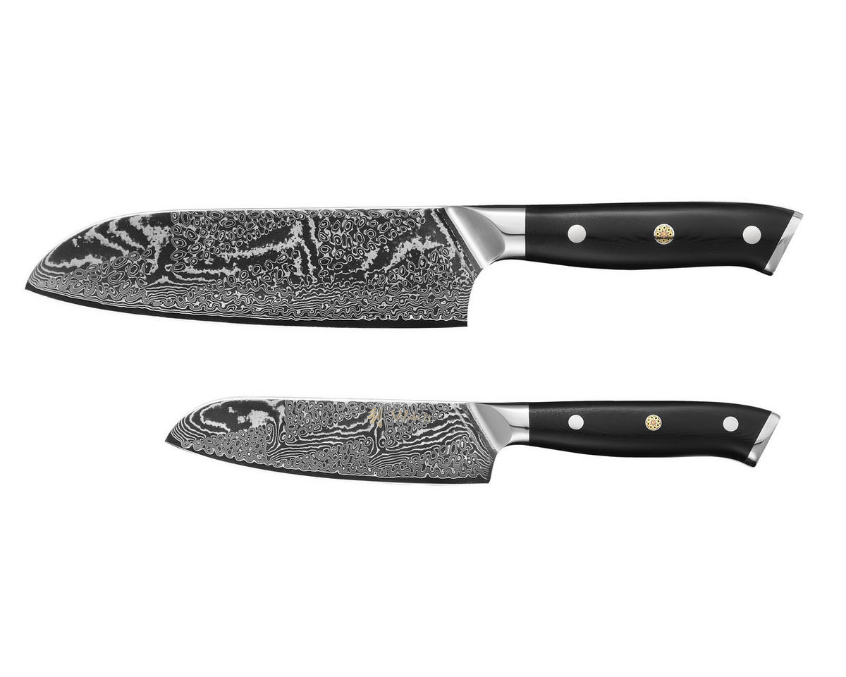 MESSERSET 2-tlg. 12,5–18 cm - Schwarz, Metall - Wakoli