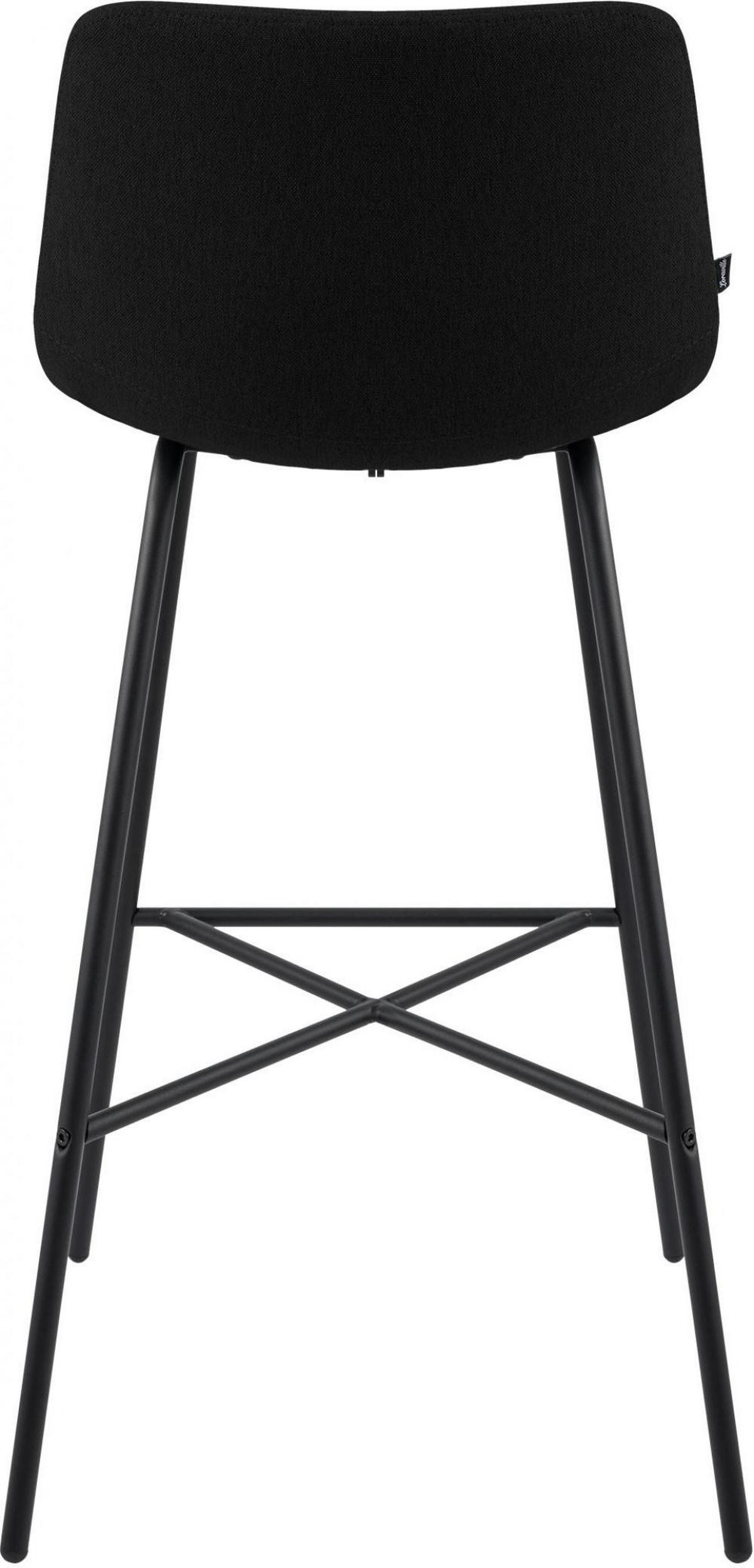 BARHOCKER Stoff Schwarz - Schwarz, Textil/Metall (44/98/49cm) - CLP