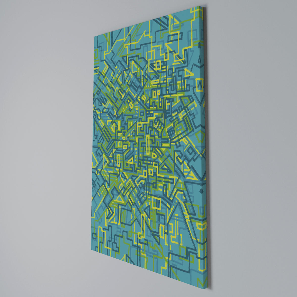 LEINWANDBILD Nostalgic Memories 40/60 cm - Blau, Textil (40/60cm) - SpaceRebels