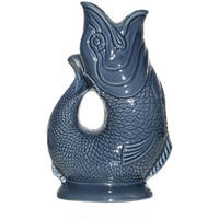 KARAFFE mit „Gluck-Gluck“-Geräusch 27,5/17/9,5 cm - Blaugrau, Keramik (1.2L) - Gluckigluck