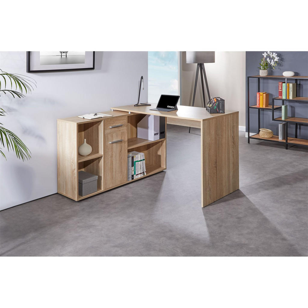 Thumbnail - CARO-Möbel Schreibtisch, Sonoma Eiche, Holzwerkstoff, Mode, 120x75x122 cm, Arbeitszimmer, Schreibtische, Schreibtischkom...
