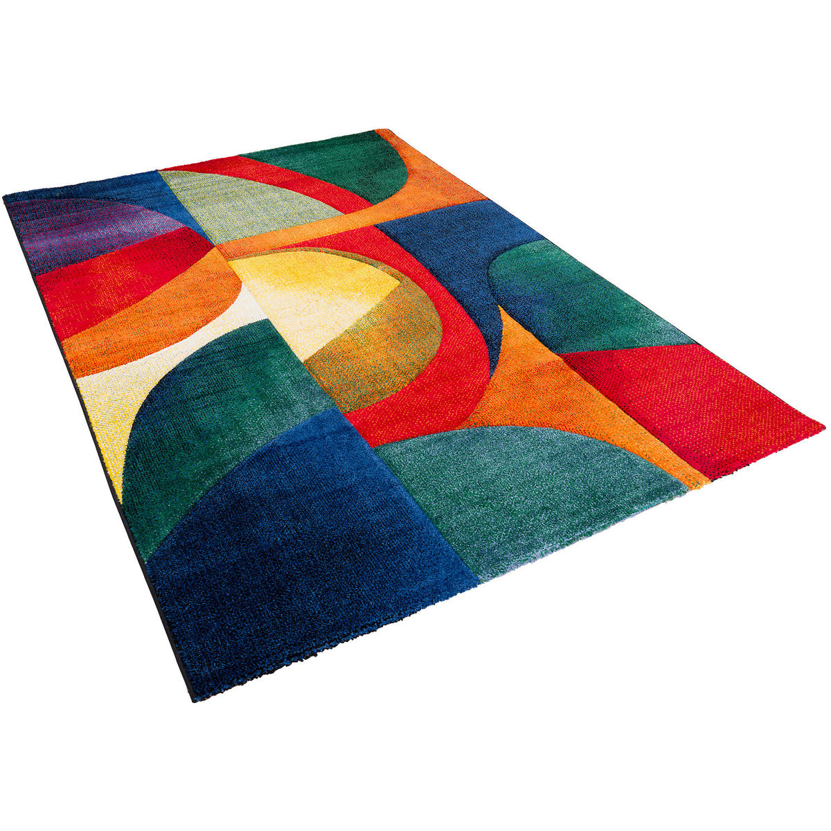 DESIGNER TEPPICH MAUI MODERN - Petrol, Textil (80/150cm) - Pergamon