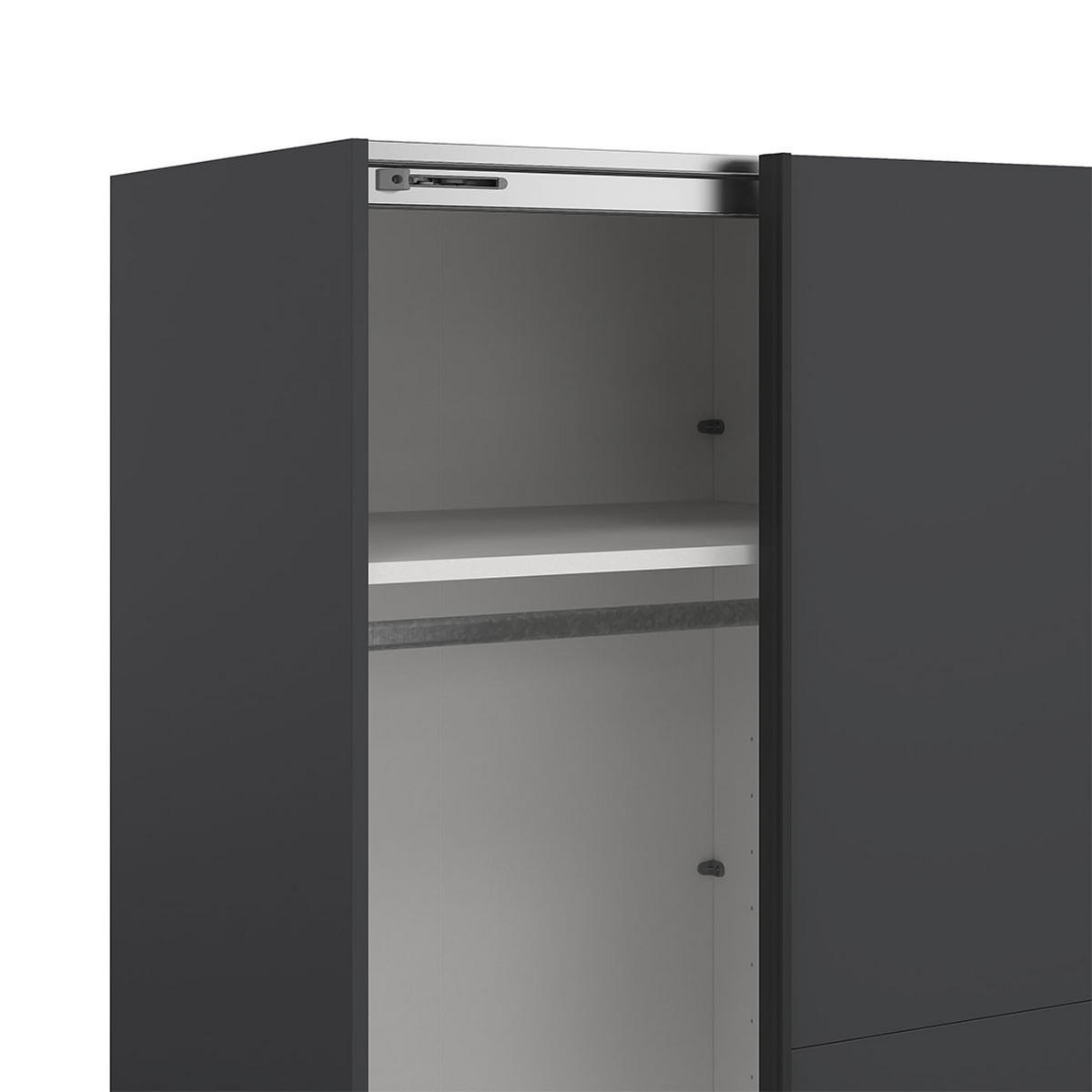 SCHIEBETÜRENSCHRANK, Como, Grau, Holzwerkstoff, 244 x 67 x 221 cm - Grau, Holzwerkstoff (244/221/67cm) - ebuy24