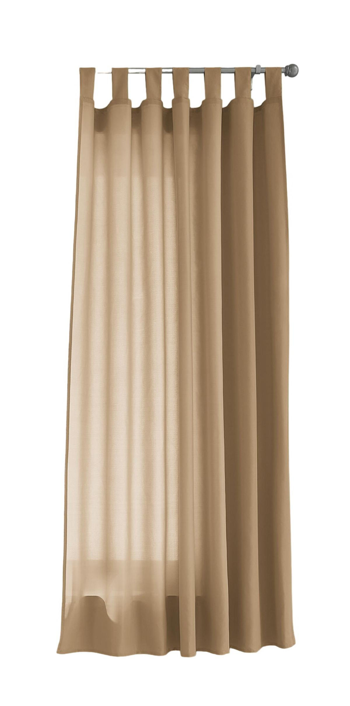 VORHANG POTSDAM HxB 175x140 cm Sand - Sandfarben, Textil (140/175cm) - Gardinenbox