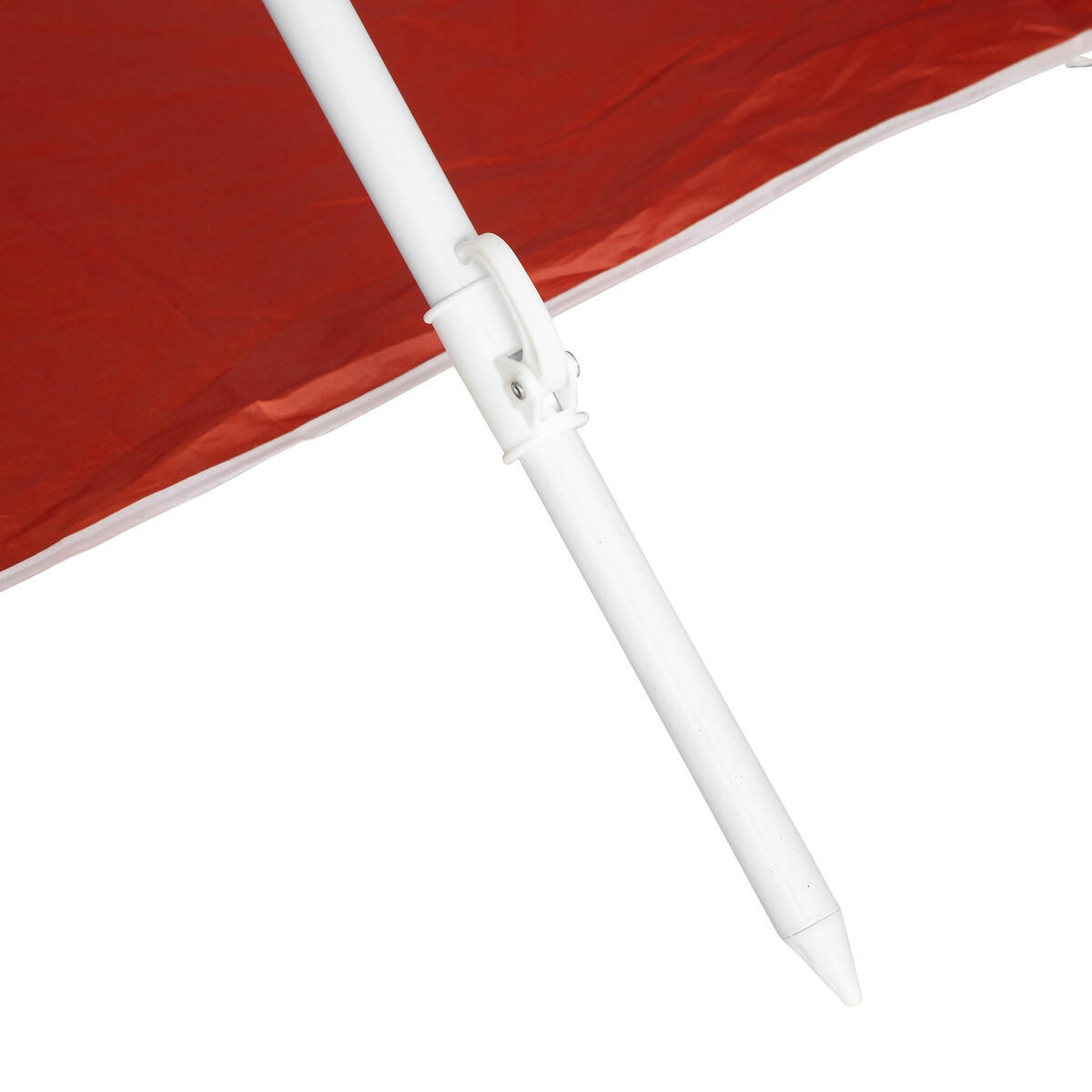 STRANDSONNENSCHIRM Ocean Breeze - Rot, Kunststoff (105/160cm)