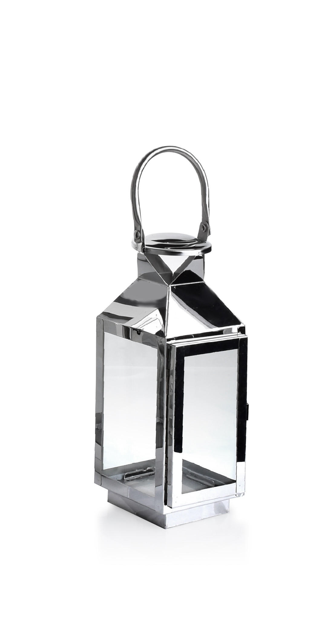 LATERNE Lorenzo Silber 11/10/27 cm Metall - Silberfarben, Metall (10/27/11cm) - Mondex