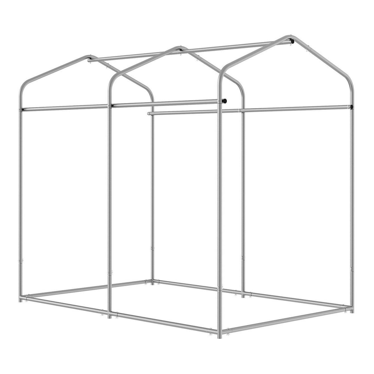 GERÄTEZELT S anthrazit 180/120/165 cm - Anthrazit, Metall (120/165/180cm) - Juskys