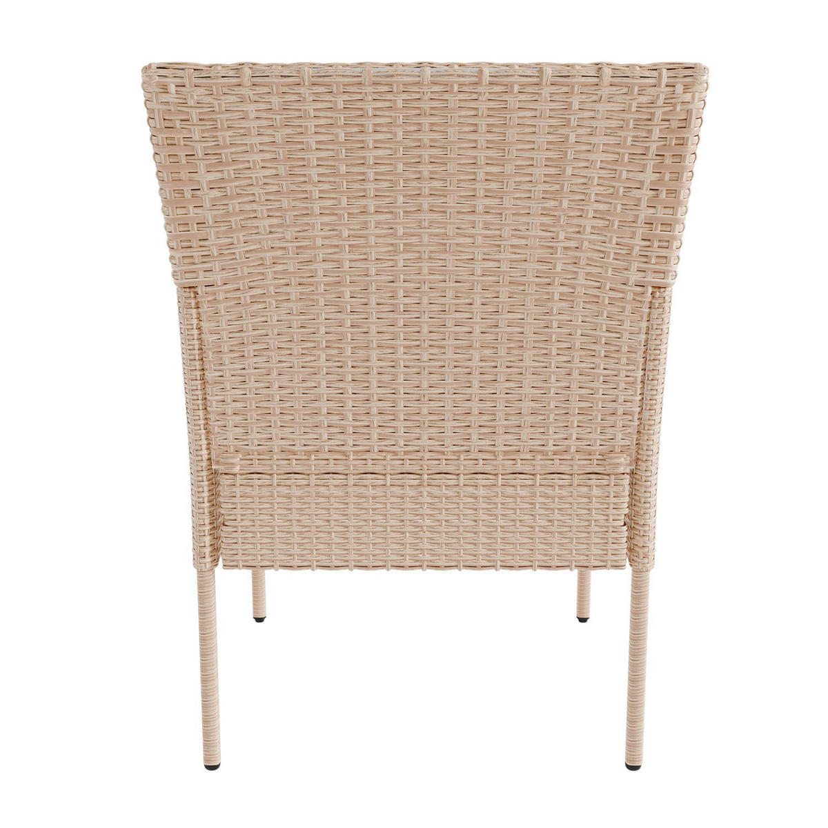 GARTENSET Fort Myers creme/ sand - Creme, Kunststoff/Metall - Juskys