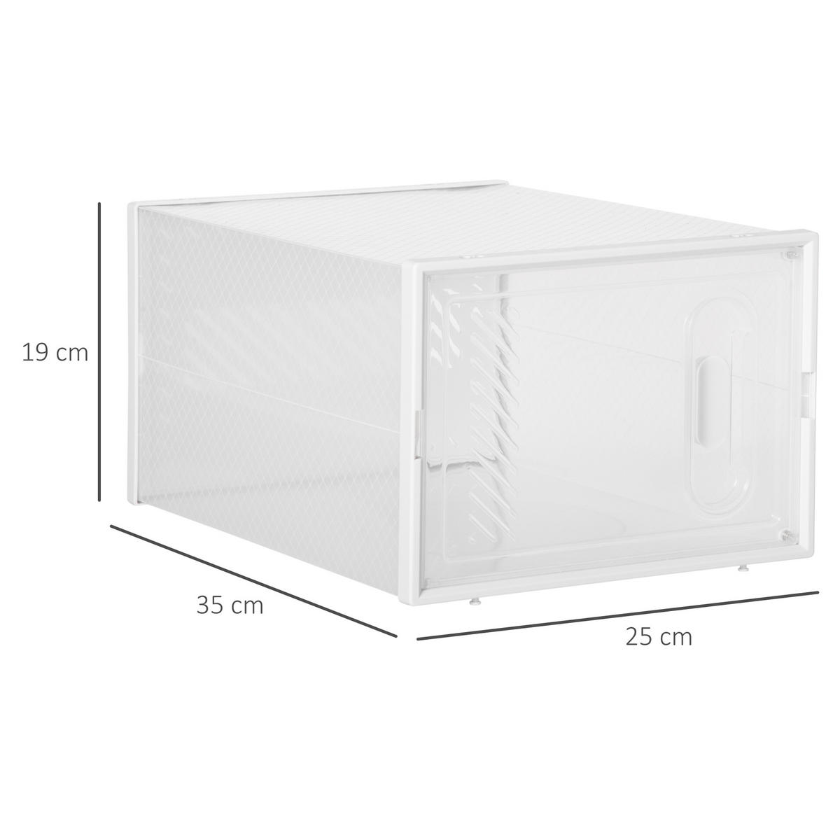 SCHUHREGAL Transparent 1Stück - Transparent, Kunststoff (35/19/25cm) - GiPP
