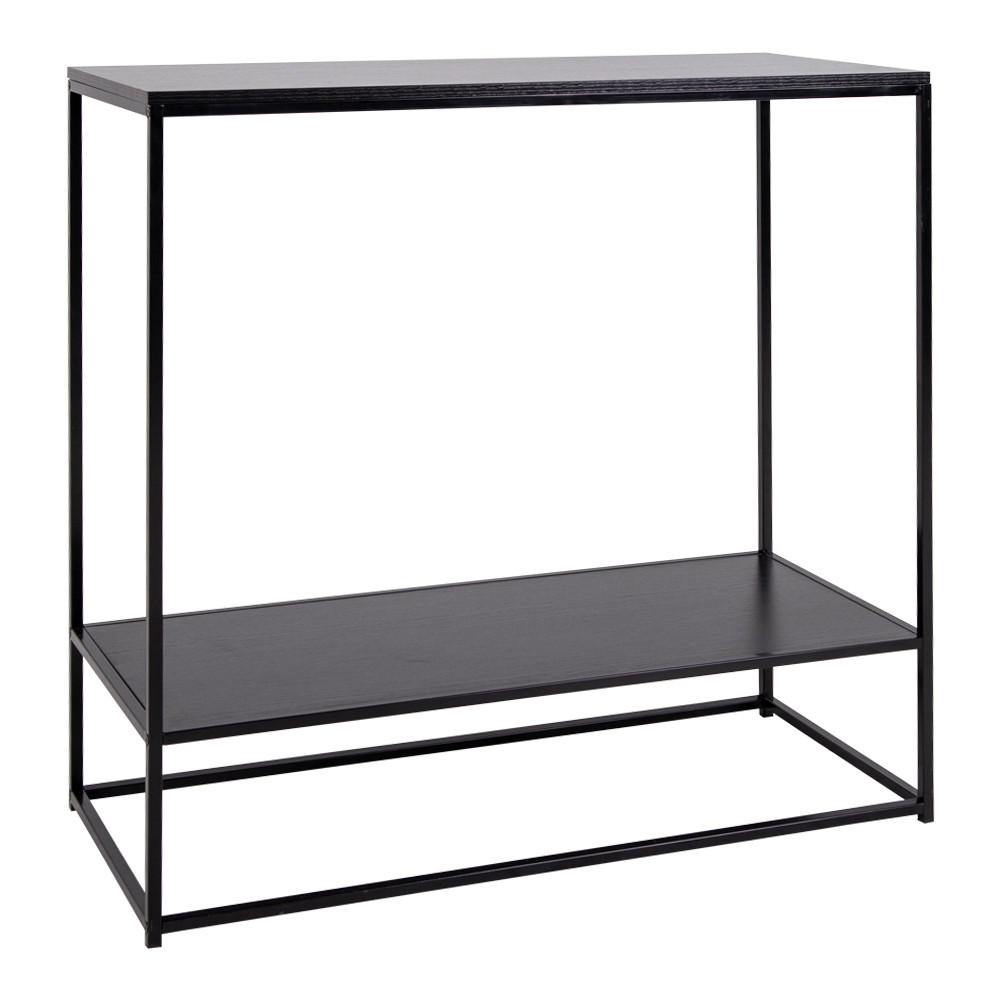 KONSOLENTISCH, Viggo, Schwarz, Spanplatte melamin, 80 x 36 x 80 cm - Schwarz, Holzwerkstoff/Metall (36/80/80cm) - ebuy24