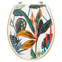 WC-SITZ Palawan, HDF, Zink, Kunststoff, Bunt - Multicolor, Holzwerkstoff (36/5.35/42.5cm) - 5five Simply Smart