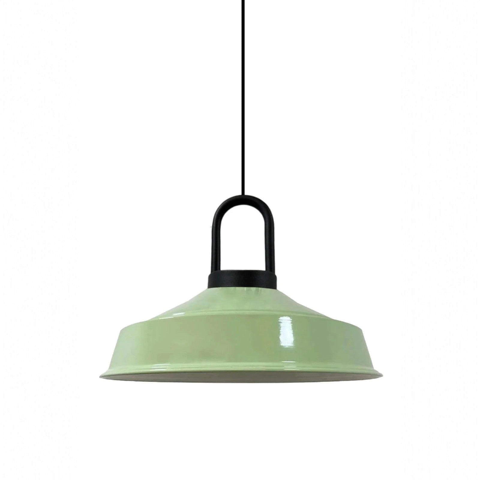 PENDELLEUCHTE SchwarzLocke - Mintgrün, Metall (40/40/28cm) - Bamyum