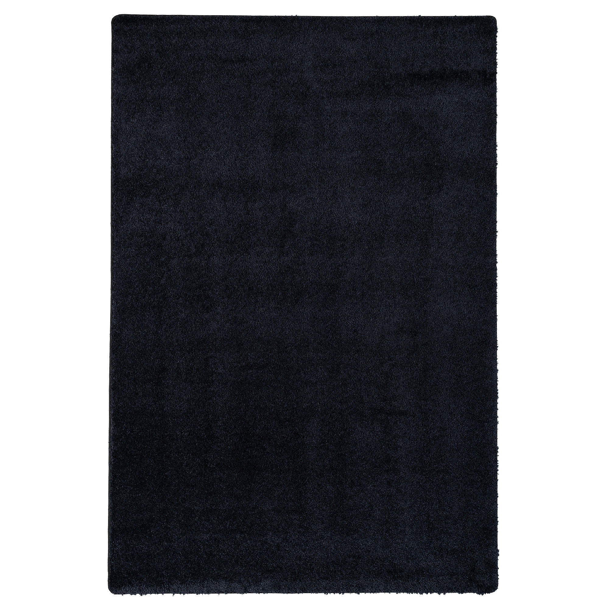Snapstyle Hochflor Schwarz 200x200 cm