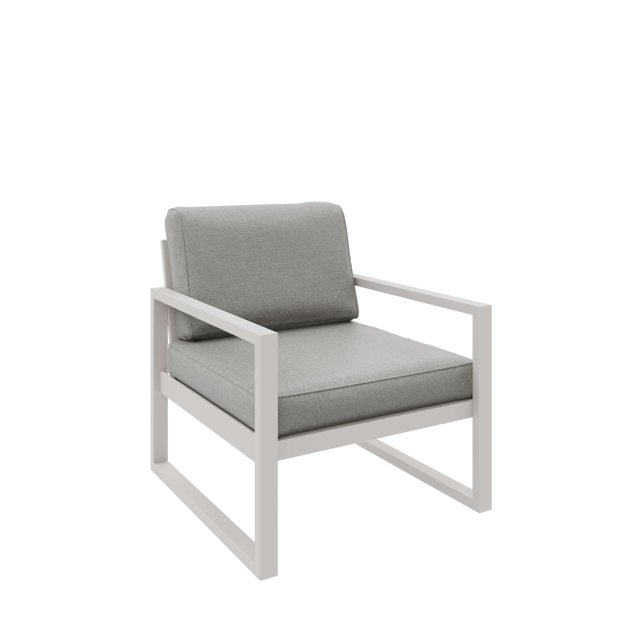 GARTENSESSEL Madera 76x80 cm, kaschmir, beige - Kaschmir/Beige, Kunststoff/Metall (76/86/80cm) - Margaret Hadas24