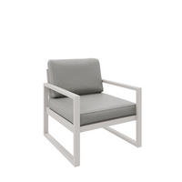 GARTENSESSEL Madera 76x80 cm, kaschmir, beige - Kaschmir/Beige, Kunststoff/Metall (76/86/80cm) - Margaret Hadas24