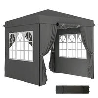 PAVILLON 2,5x2,5 cm - Dunkelgrau, Metall (250/268/250cm) - Outsunny