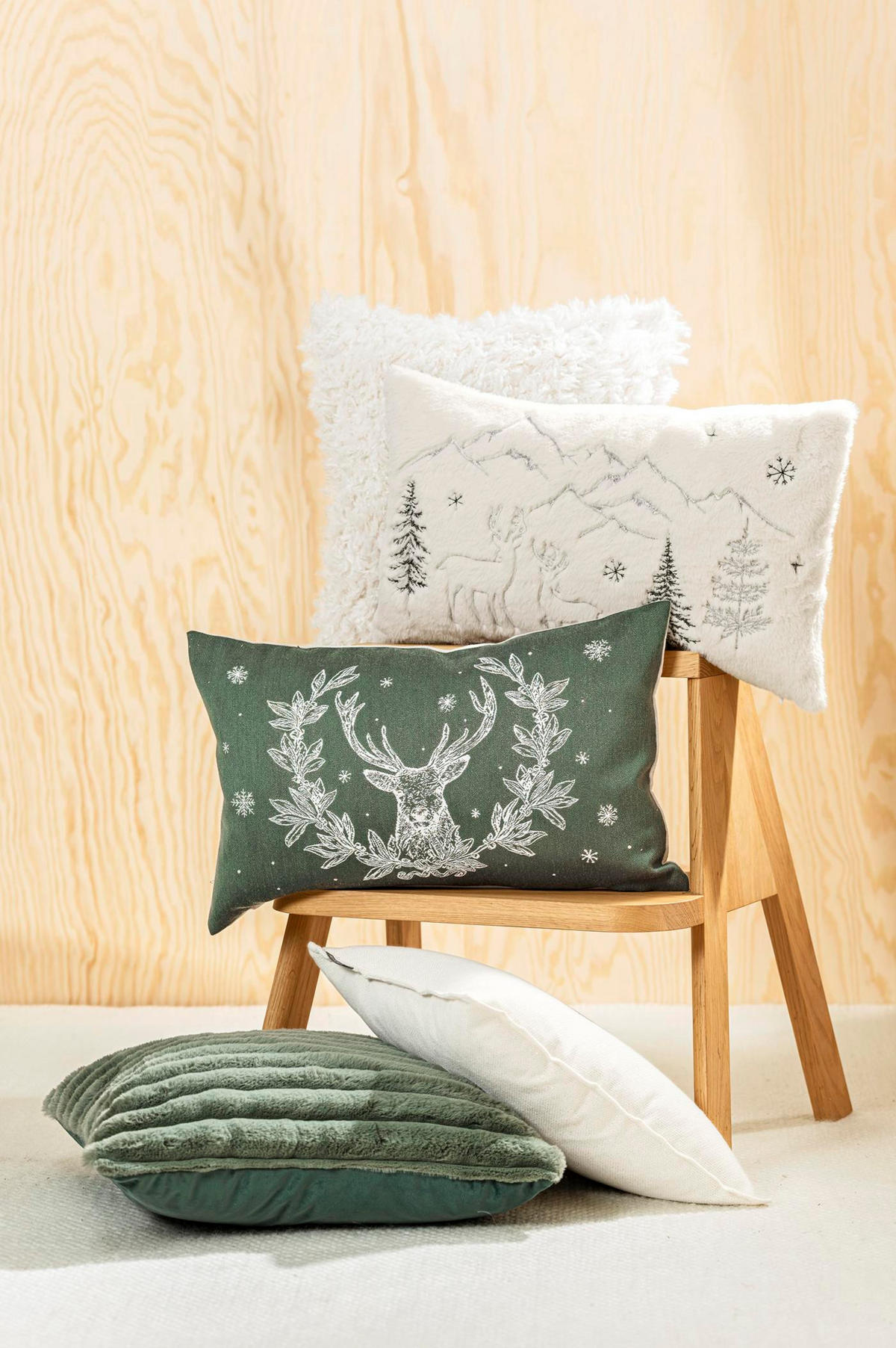 KISSENHÜLLE Hunter - Grün, Textil (30/50cm) - Magma Heimtexx