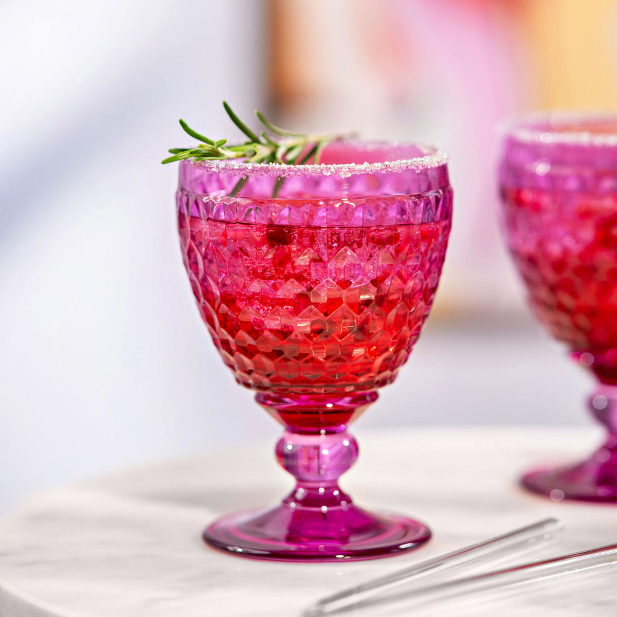 ROTWEINGLÄSER Boston Coloured Berry 310 ml 4er Set - Pink, Glas (0.2L) - Villeroy & Boch