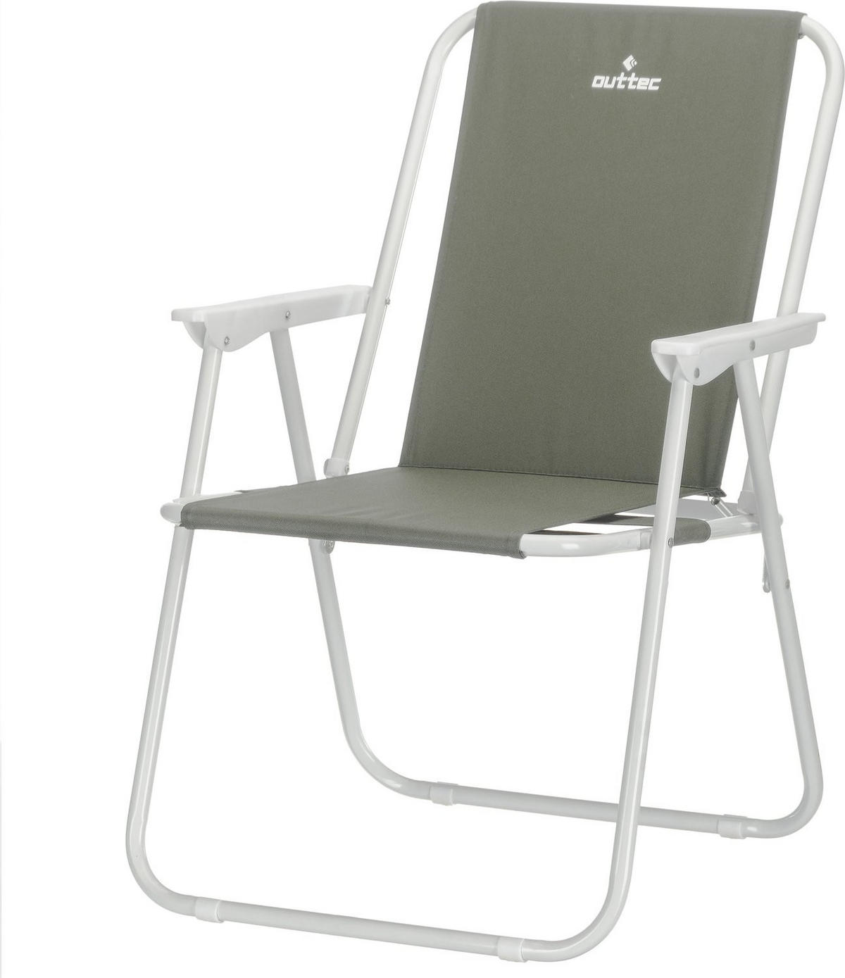 CAMPINGSESSEL bis 100 kg - Olivgrün, Textil (46/73/48cm) - Outtec