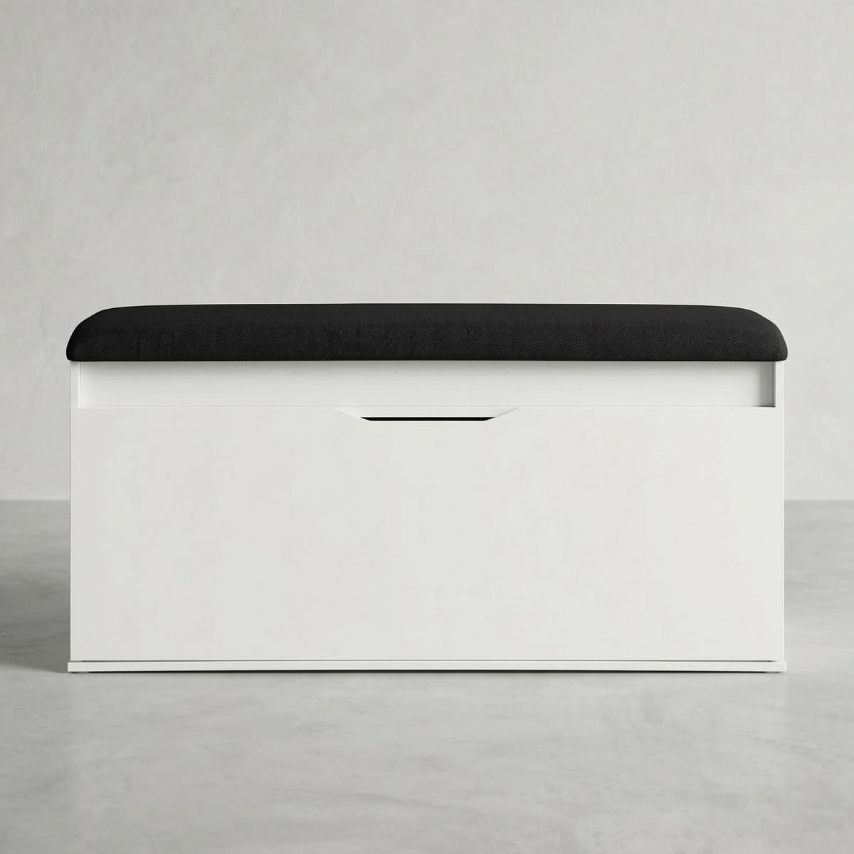 SCHUHSCHRANK Tori 100/50/35 cm Sitzbank - Weiß, Holzwerkstoff (100/50/35cm) - BOXIMO