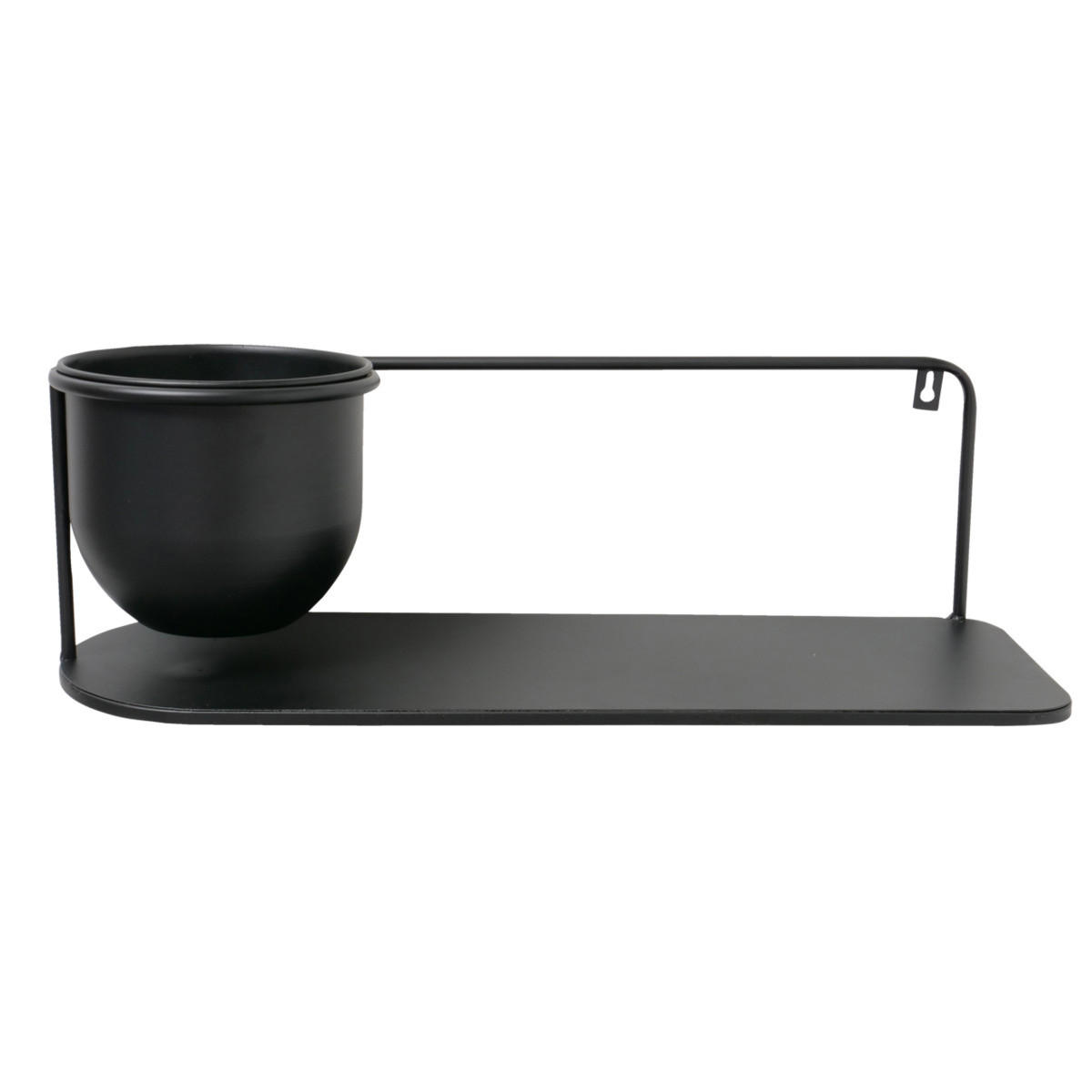 METALLREGAL Pluto 55/18 cm - Schwarz, Metall (55/18/18cm) - Boltze Home