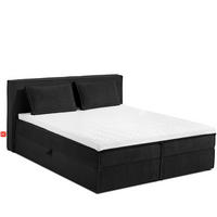 BOXSPRINGBETT ROTI mit Stauraum, schwarz - Schwarz, Holz/Holzwerkstoff (160/200cm) - KONSIMO®