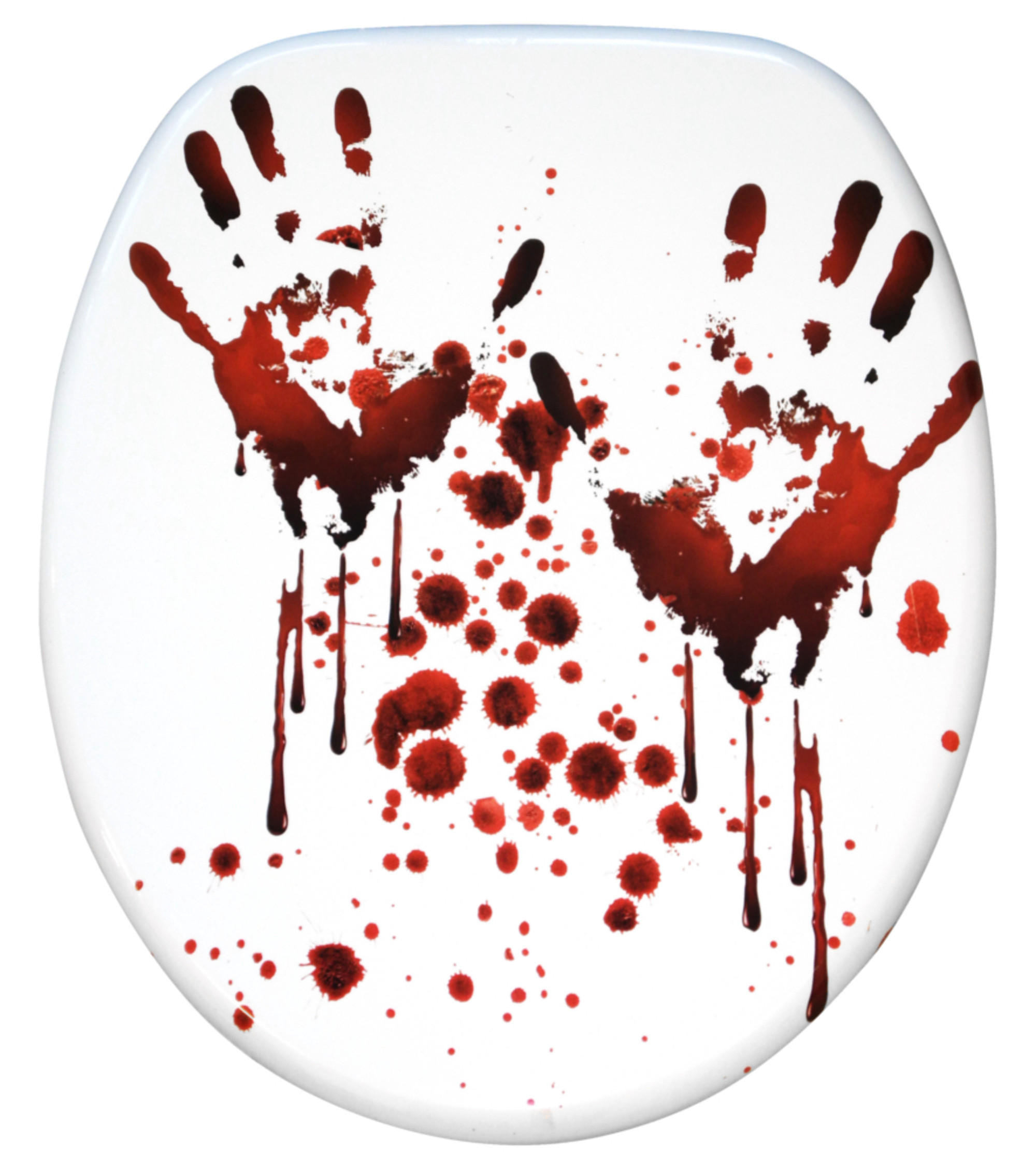 WC-SITZ Blood Hands - Rot, Holzwerkstoff (38/6/47cm) - Sanilo