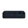 MODULARES-SOFA Campi aus strukturiertem Stoff königsblau 4 Sitzplätze - Dunkelblau, Textil (90/70/255cm) - Cosmopolitan Design