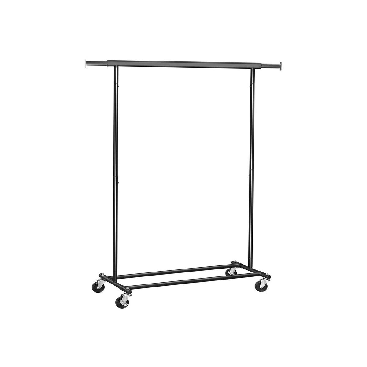 KLEIDERSTÄNDER - Schwarz, Metall (45.4/160/132cm) - Hansiro
