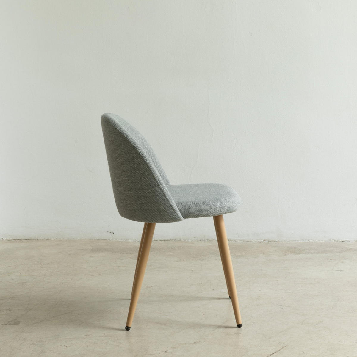 STUHL Brila Grau 51 cm x 77 cm - Grau, Textil (51/77/54cm) - Kenay Home