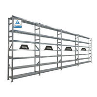 FACHBODENREGAL Proximo Stecksystem 250x600x32cm 7 Ebenen Beidseitig nutzbar Verzinkt - Silberfarben, Metall (600/250/32cm) - PROREGAL