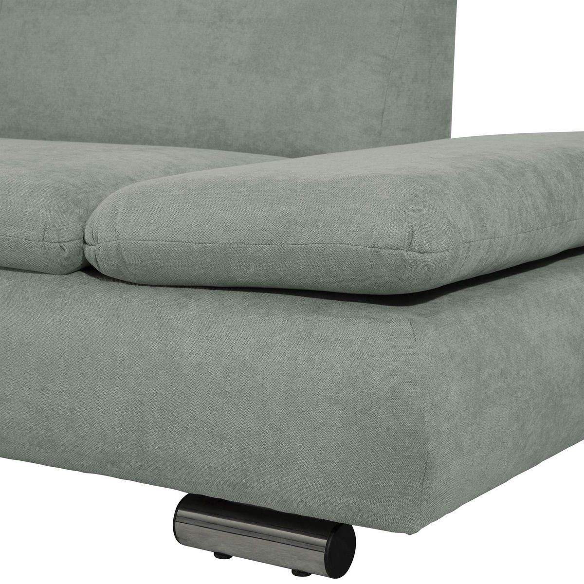 ECKSOFA mit Ottomane links Kaye Flachgewebe hellgrün - Hellgrün, Kunststoff (190/270cm) - 58aufmkessel