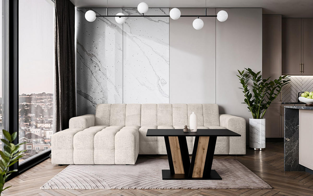 COUCHTISCH 100 cm Schwarz - Schwarz, Holzwerkstoff (60/100/55cm) - Home Collective