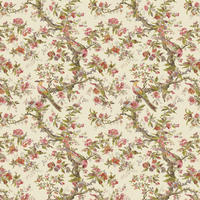 FOTOTAPETE Blumen und Vögel 400 x 280 cm - Beige, Papier (400/280cm) - Sanders & Sanders