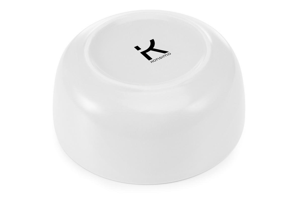 SCHÜSSEL-SET VICTO 6 Personen 6-tlg, matt - Weiß, Keramik - KONSIMO®